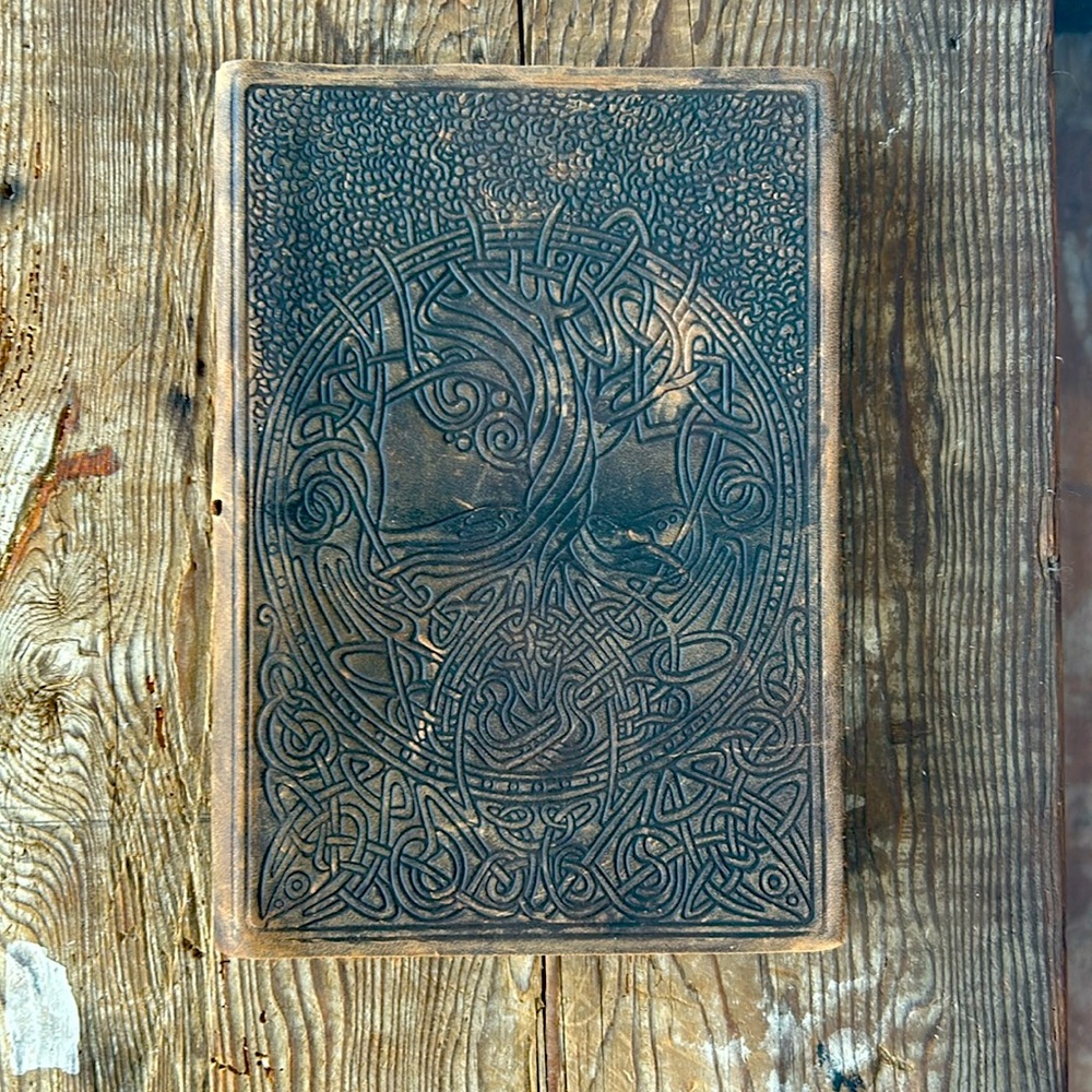 Brand new leather bound journal. Handmade in Italy.